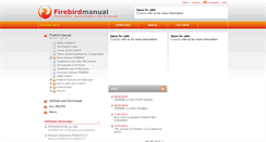 Desktop Screenshot of firebirdmanual.com